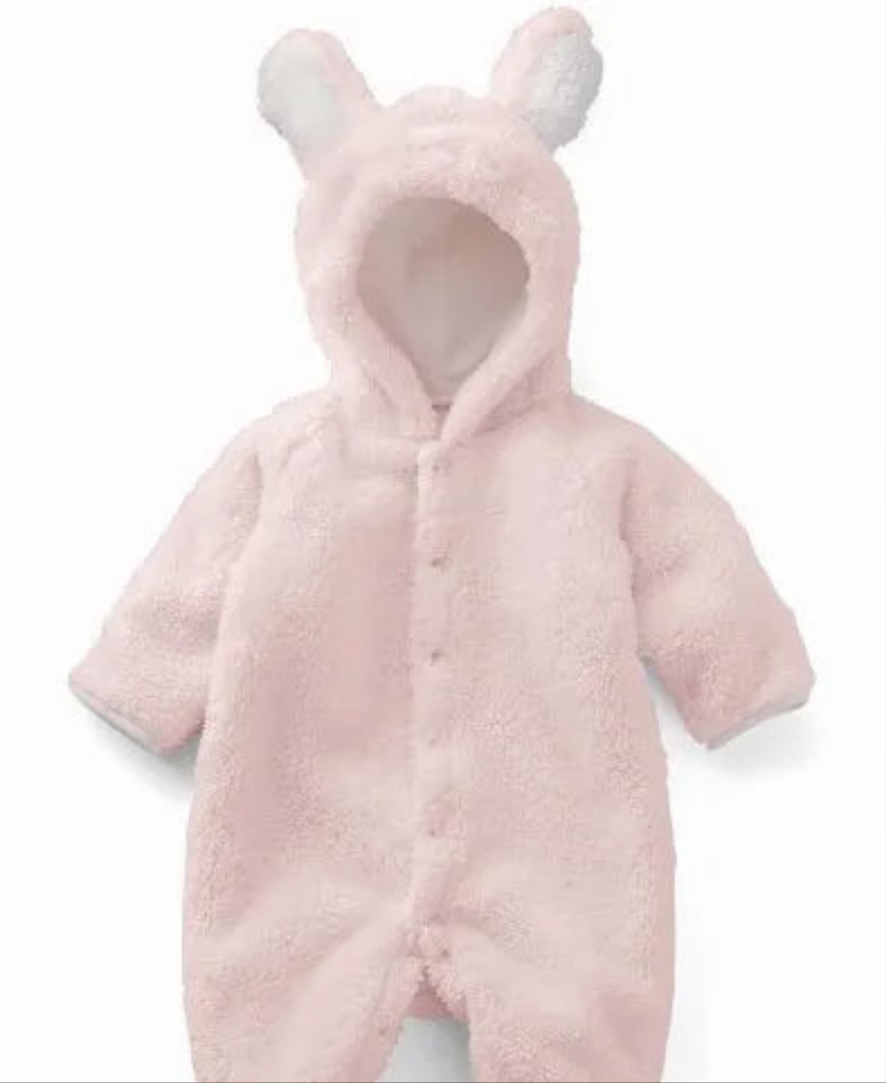 Cozy Fleece Romper For Winter Infants