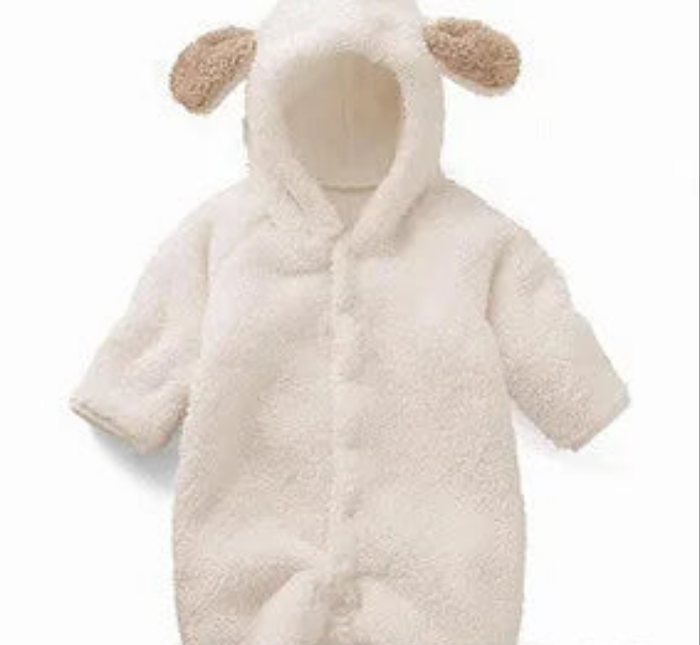 Cozy Fleece Romper For Winter Infants