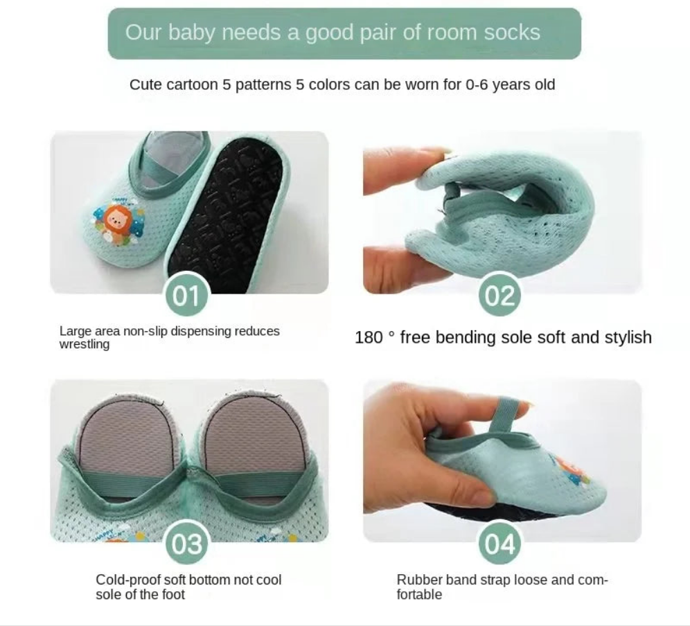 Adorable NonSlip Baby Sock Shoes for Toddlers