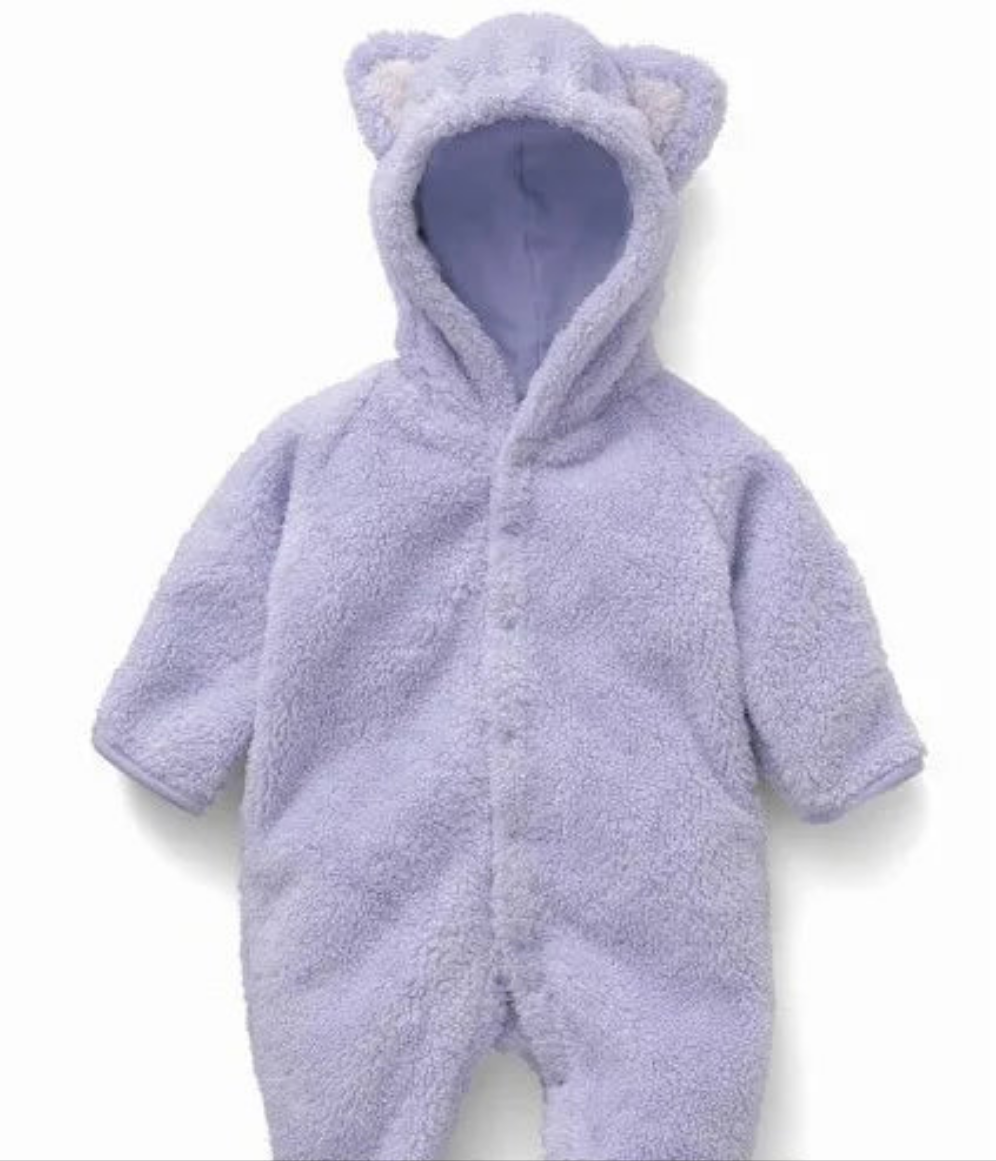 Cozy Fleece Romper For Winter Infants